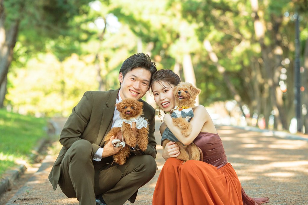 Photo wedding with your favorite pet 🐶