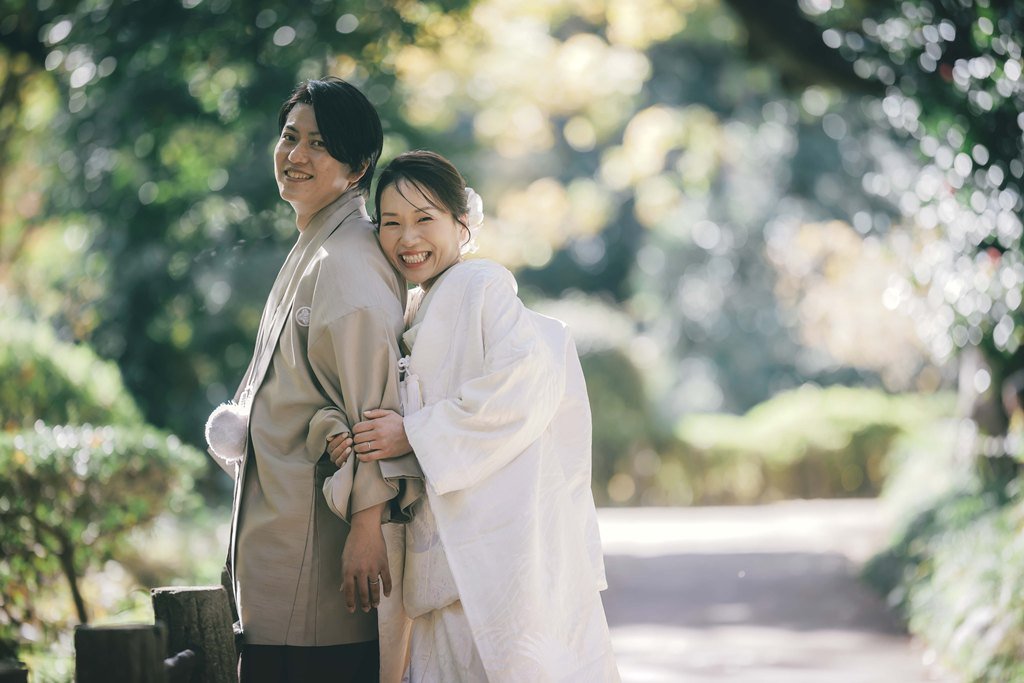 A handsome, dusty wedding photo warmed by the love between the two of you.
