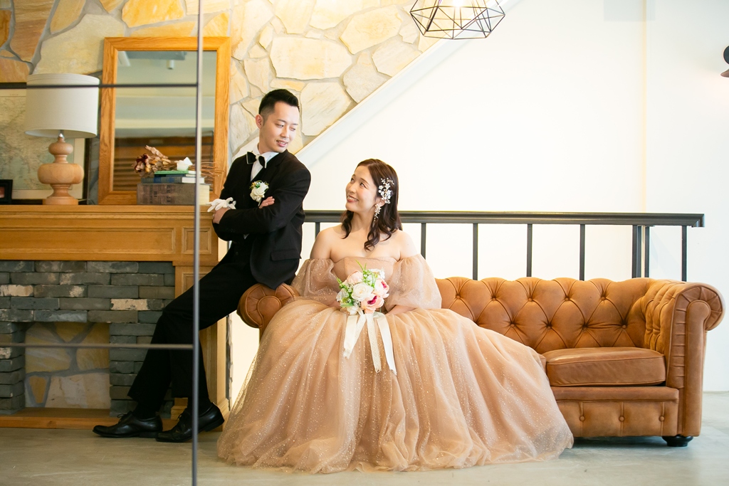 I love the new brown colored dress!