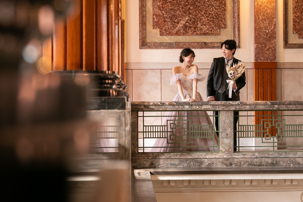 Classical photo inside the museum & Cherry blossom photo outdoors!