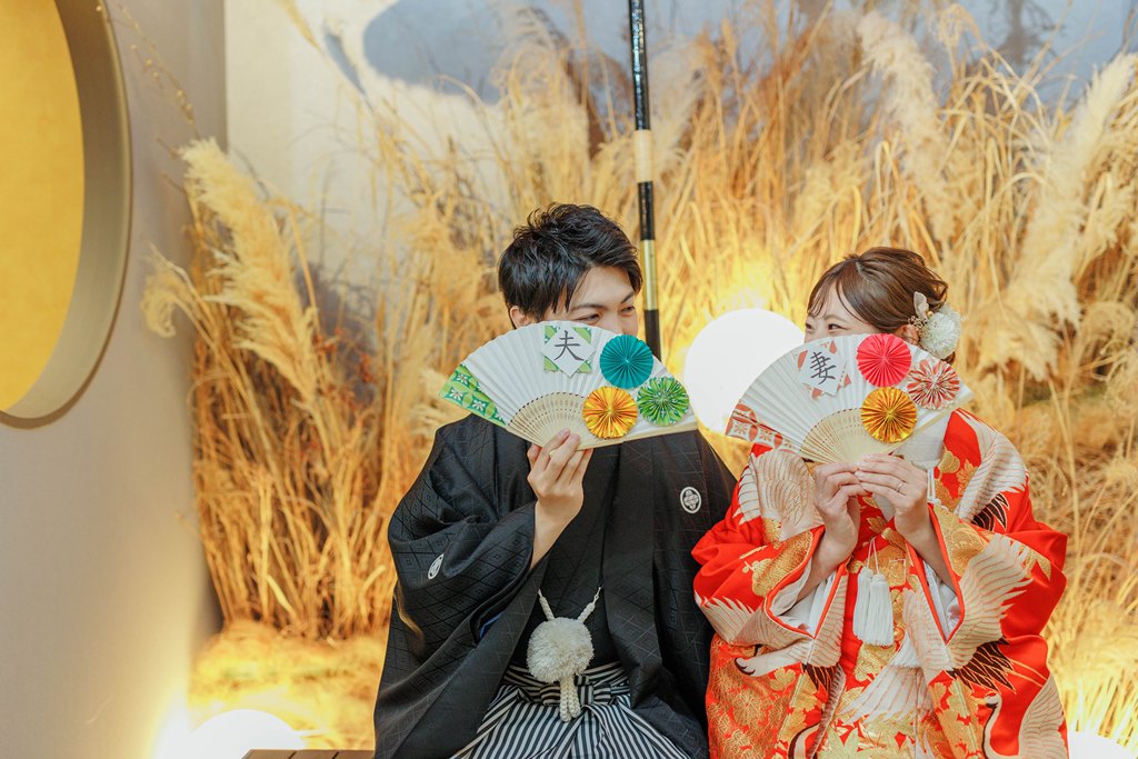 Timeless love revived. A modern vow in elegant kimono.