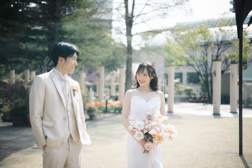 Surrounded by colorful flowers at the Flurryie!