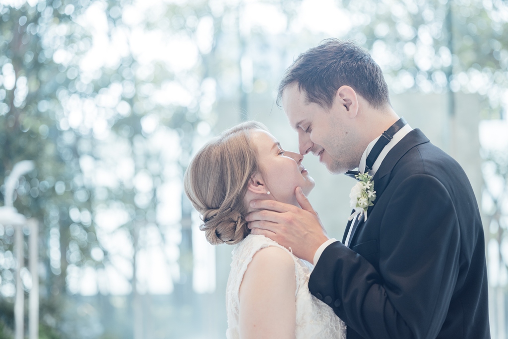 In the quiet light streaming in, the most beautiful smile of my life was born.