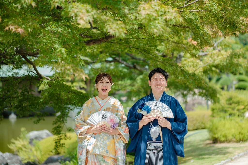 Nature × Kimono × Smiles: A Special Pre-Wedding Photoshoot Experience at Daisen Park