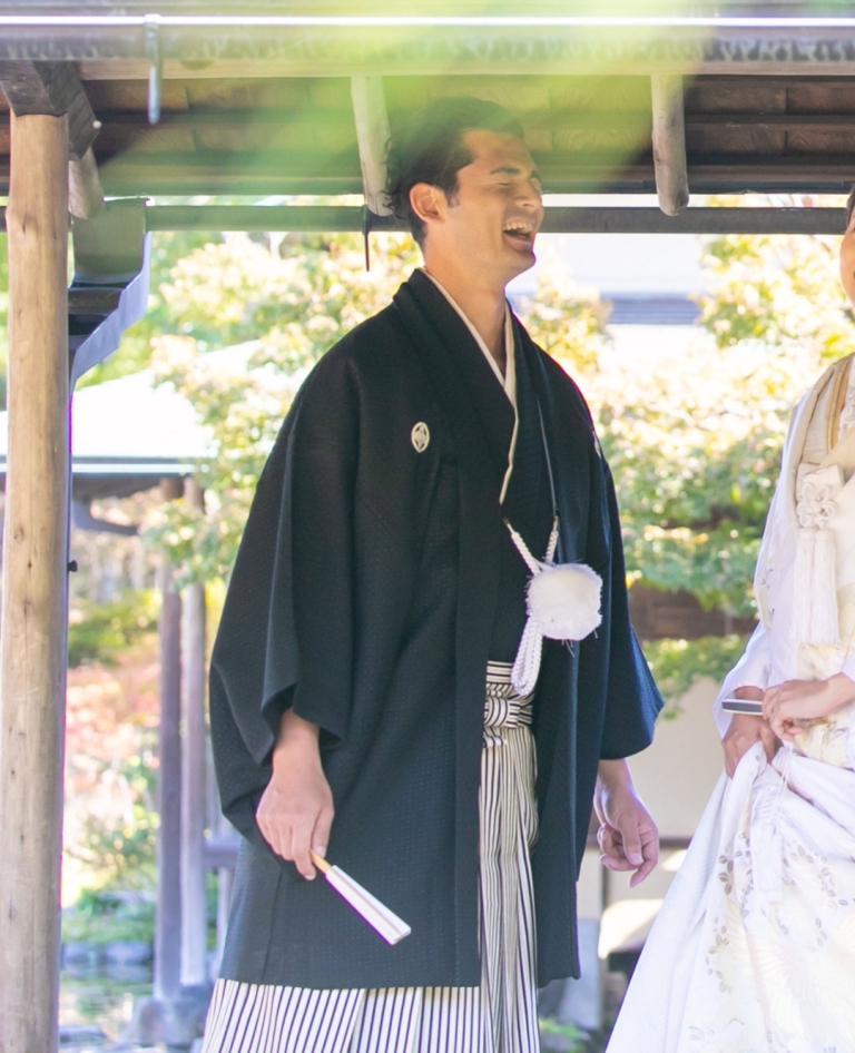 Black Shibori Montsuki