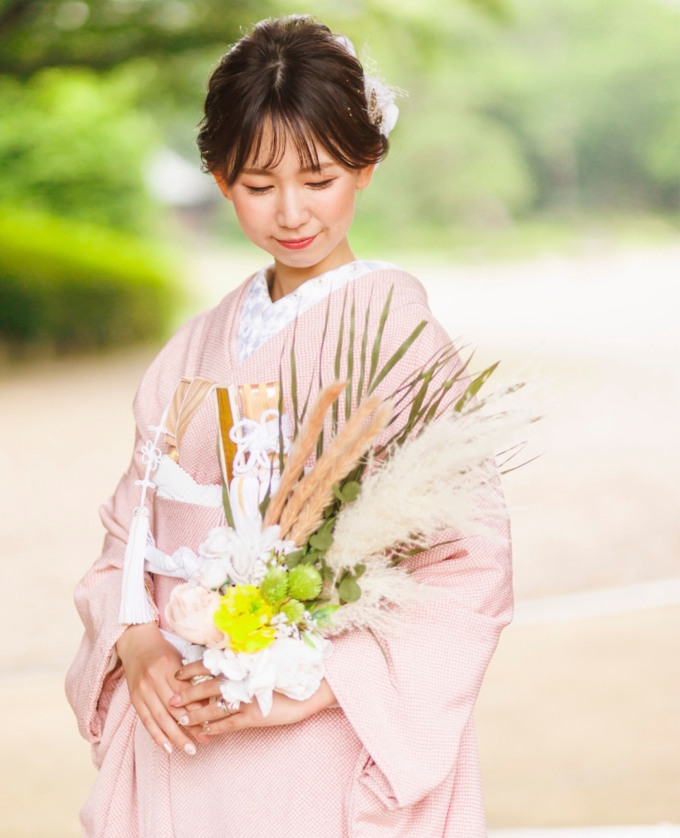 Shibori Sakura Pink Under-Kimono