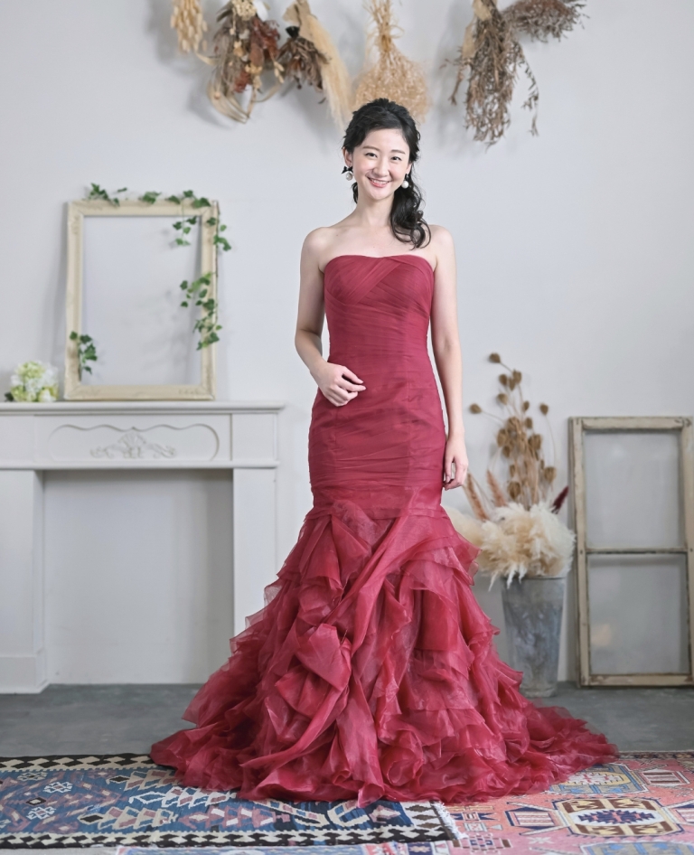 Bordeaux Colored Dress