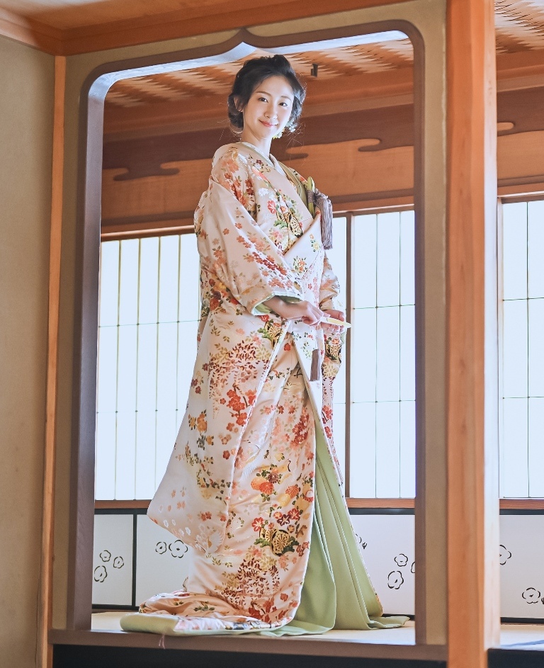 Beige Color Uchikake