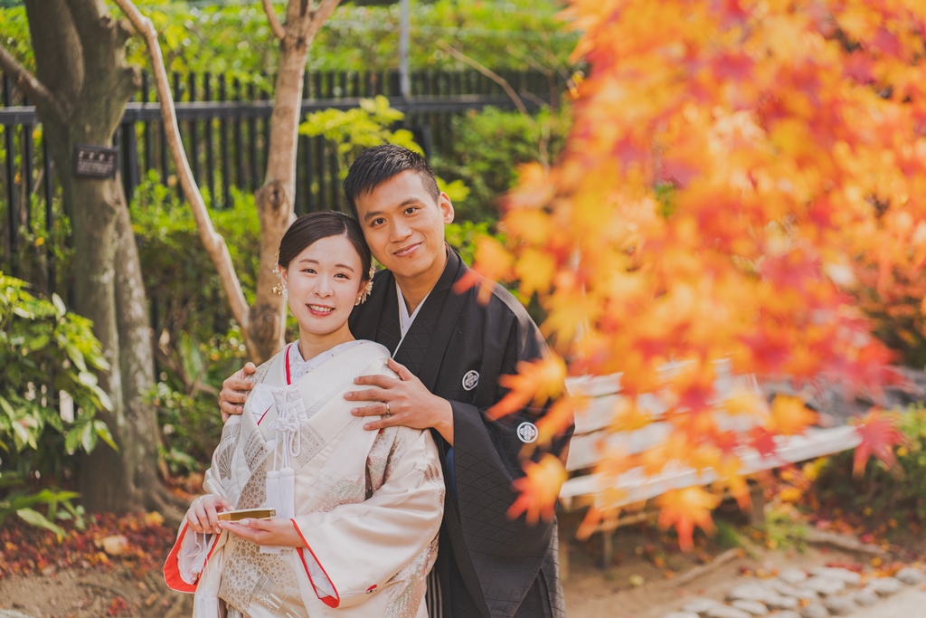 Daishin Park in Osaka, famous for its autumn foliage