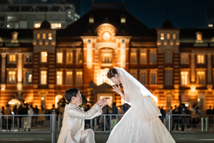 東京駅　駅舎前