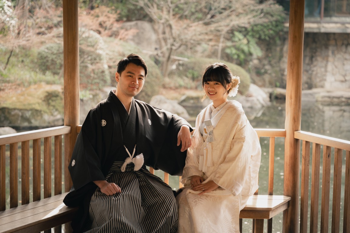 Elegant Japanese Pre-Wedding Photos at Mejiro Garden｜Traditional Tatami Room Experience