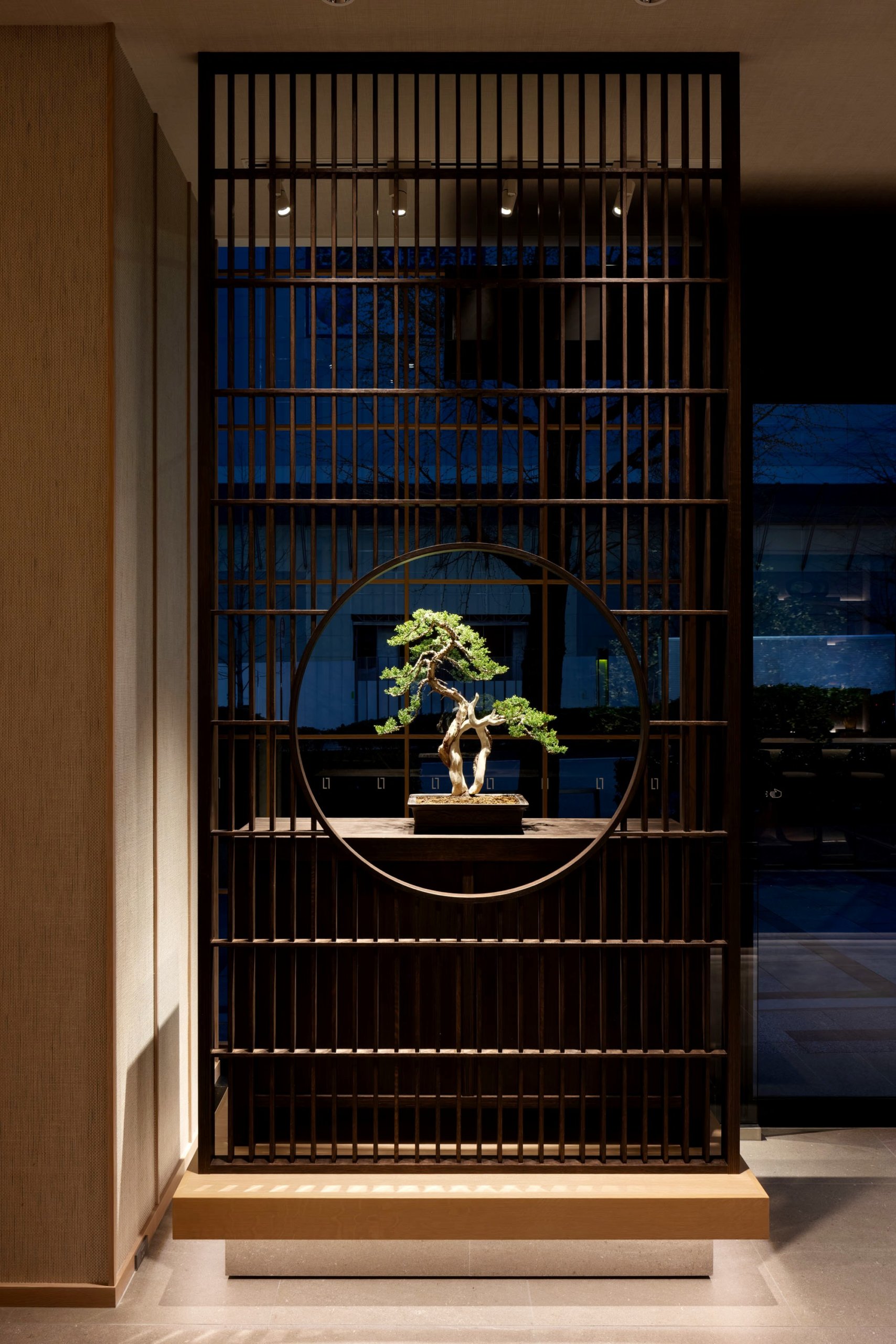 Interior of Wedding Avenue Tokyo's Wa-Modern studio showing multiple set areas with Japanese architectural elements