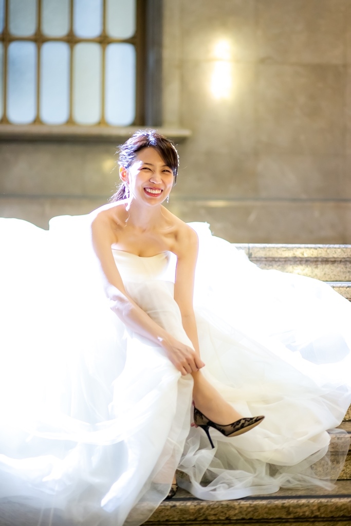 Wedding dress selection for Tokyo National Museum — the interior's classical grandeur favors certain silhouettes, fabrics, and colors that harmonize with the building's character