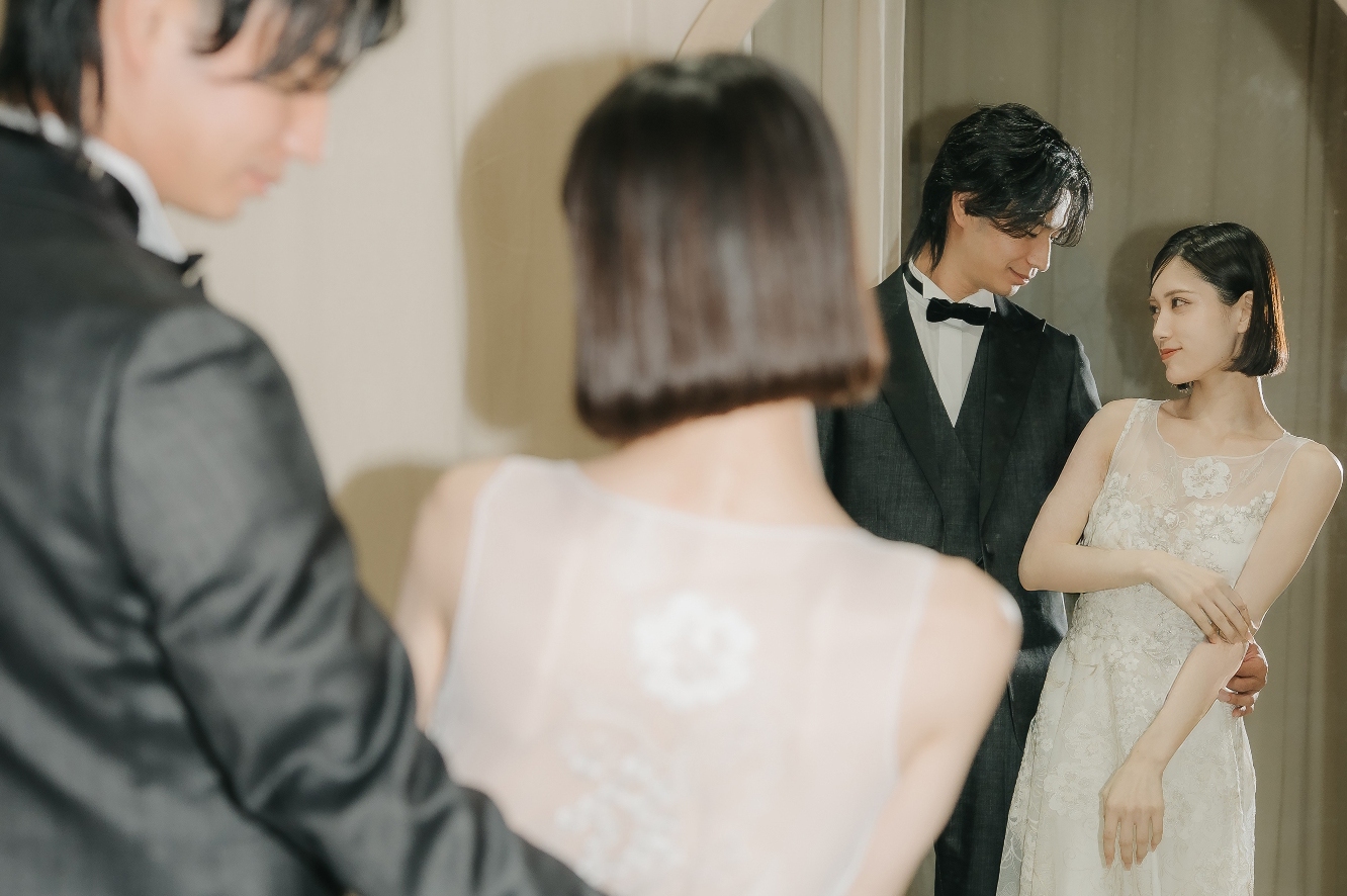 Getting ready at the Yokohama studio