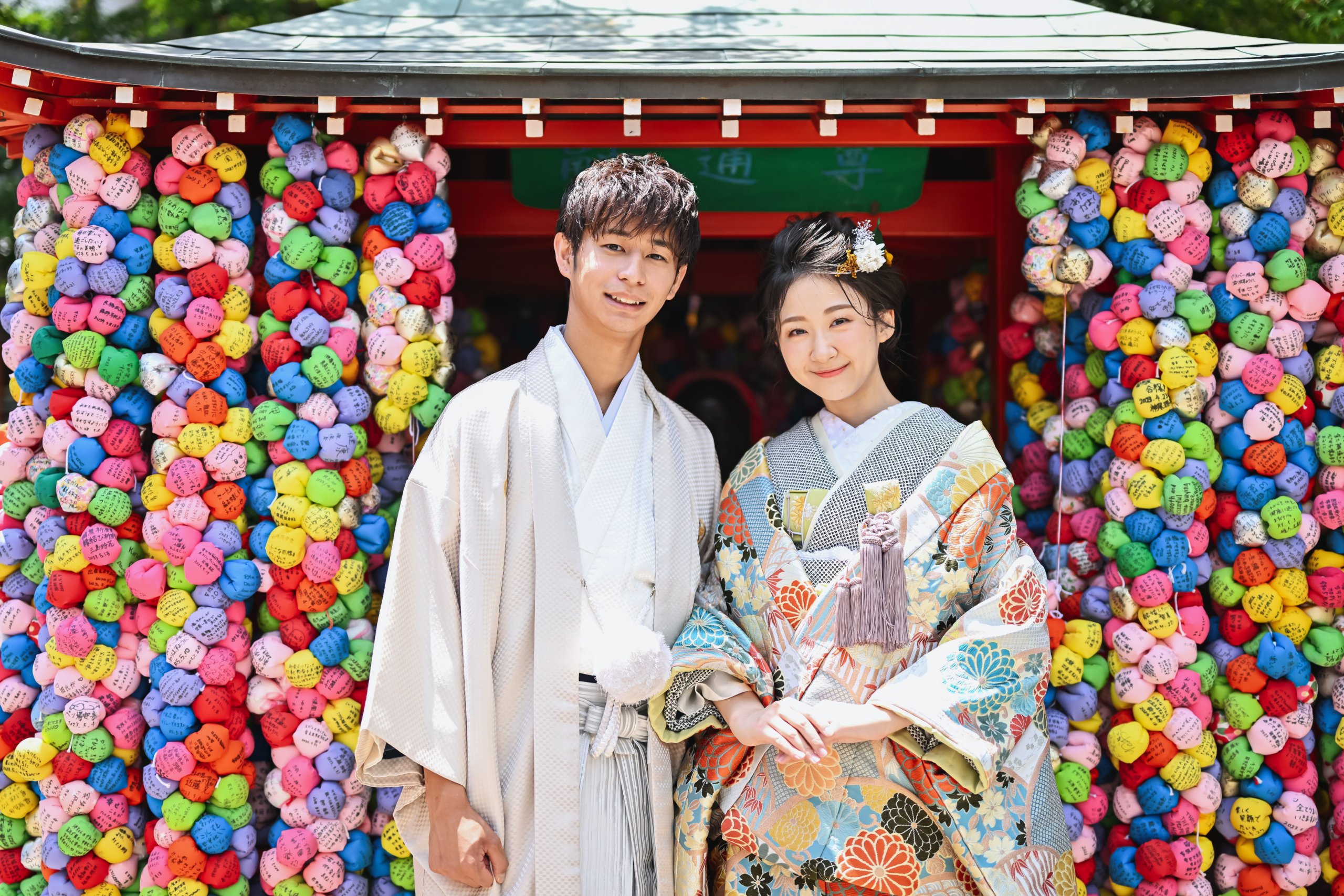 Kimono and wedding dress Kyoto photoshoot