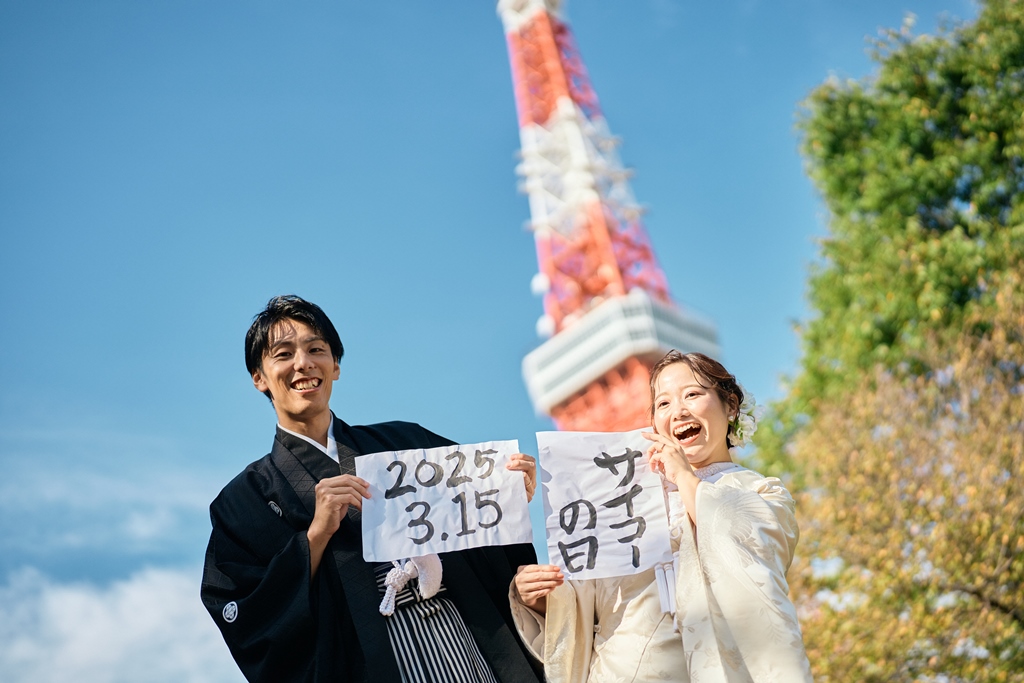 At Tokyo Tower—a long-awaited destination—we captured photos that truly reflect who you both are ♡