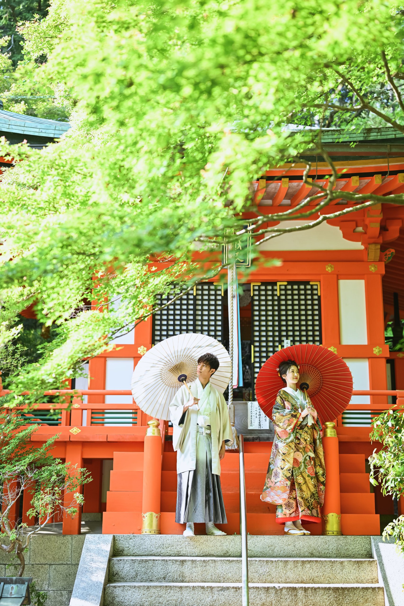 Kyoto Bishamondo Temple pre-wedding photography