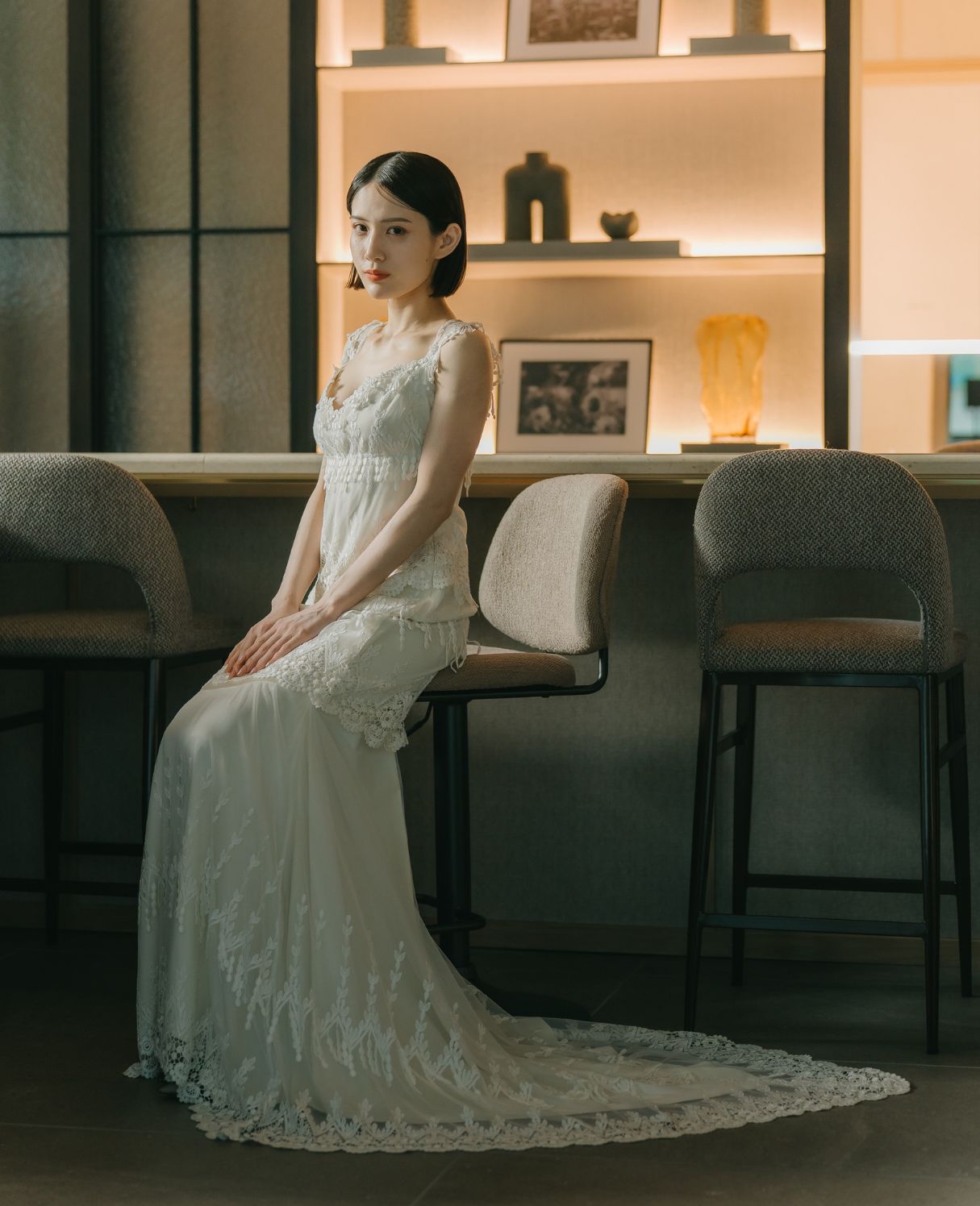 Wedding Avenue Tokyo Station Studio interior — hair, makeup and dress fitting take place here before traveling to Hibiya Park for the session