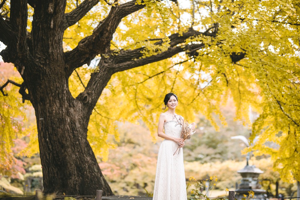 Hibiya Park Wedding Photos in Tokyo