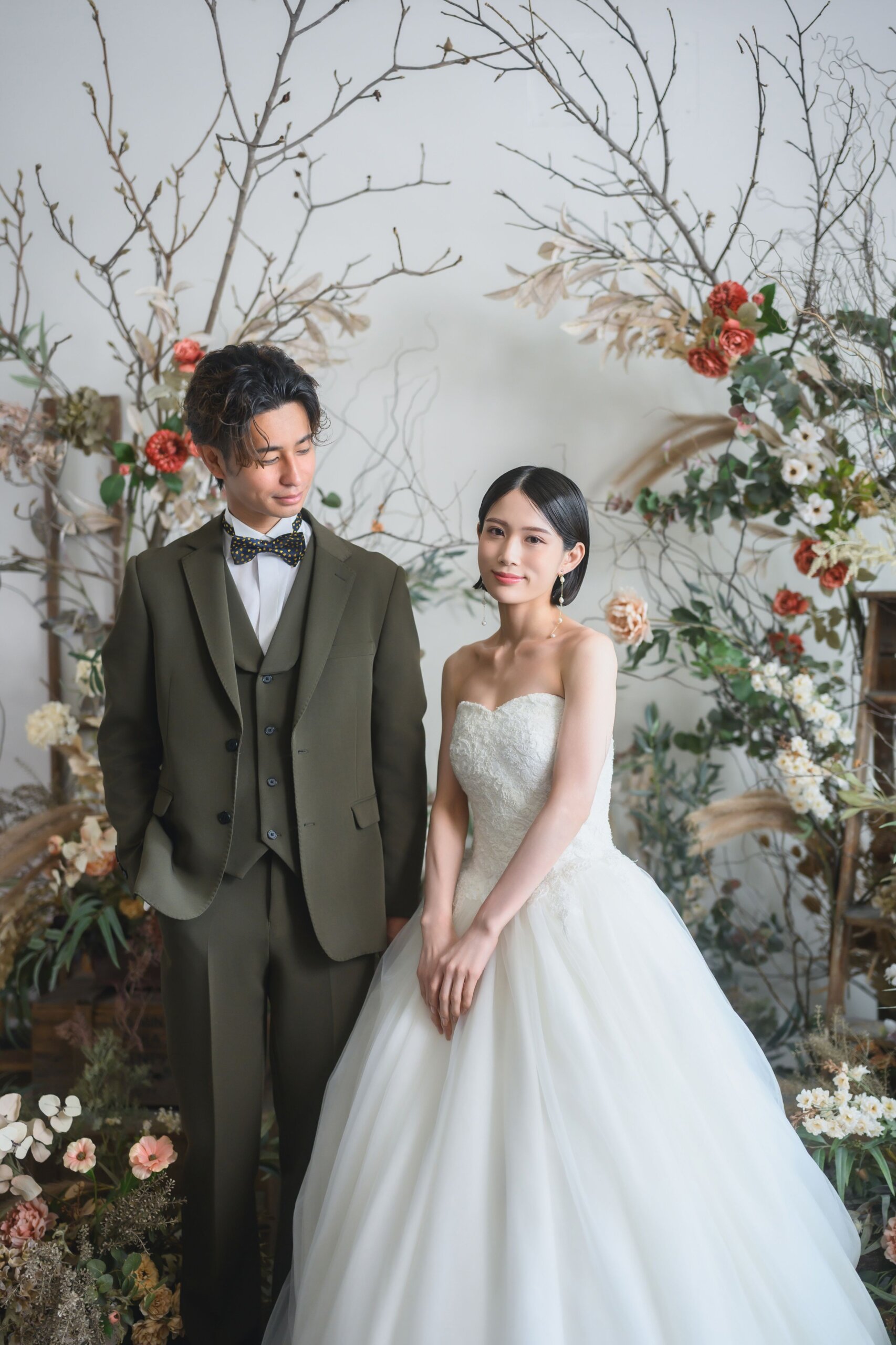 Photo wedding completed shoot couple